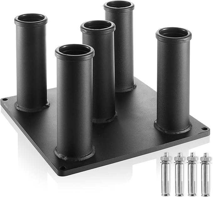 Philosophy Gym Vertical Barbell Holder - 5 Bar Storage Stand for 2" Olympic Bars