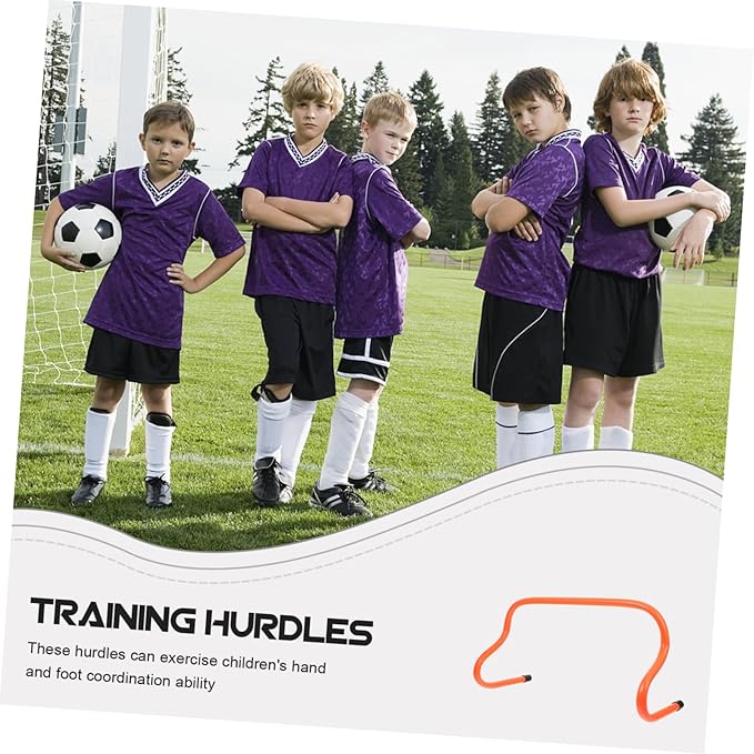 UPKOCH 5pcs Football Agility Hurdles for Training High Flexible Racks Stable and Sturdy Soccer Practice Equipment for Speed and Jumping Drills for Boys and Girls and Athletes