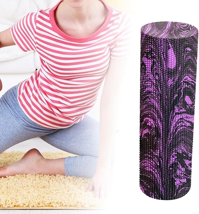 Column Roller Round Foam Roller Massage Tool Block Roller for Waist Back Stretching Workout Fitness