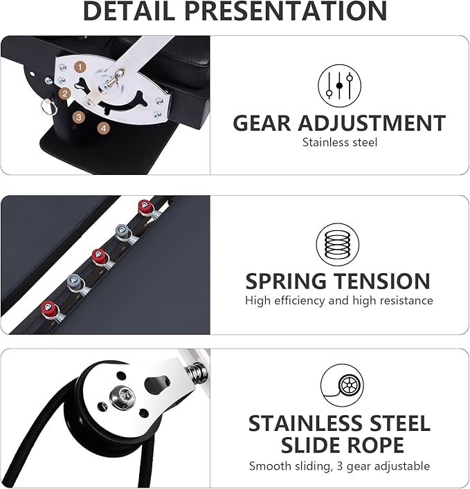 Foldable Pilates Reformer, Home Fitness Pilates Machine, Aluminum Sliding High Platform Design, 120kg Load Capacity Portable Roller, 197cm Multifunctional Yoga Studio Exercise Equipment