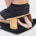 Kneeling Meditation Bench with Foldable Bamboo Meditation Bench Legs- Kneeling Chair-Yoga Stool from Wood,Perfect Kneeling Stool Ergonomic