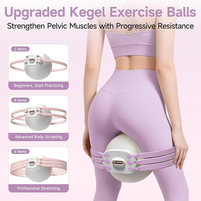 at Home Pilates Kit for Women, Pilates Equipment for Home Workouts, Adjustable Resistance Pilates Ball and Ring Set for Exercise