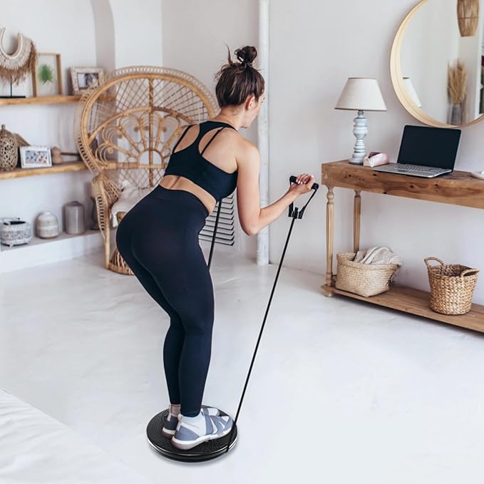Waist Twisting Disc for Home Exercise, Waist Whisper Ab Twister Board, 9.8 x 9.8 x 1.4 in Plastic, Effortlessly Slim Waist, Supports Up to 220 lbs