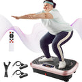 TLSUNNY Vibration Plate,3D Shake Board,Power Workout Platform,Full Body Shaping,Weight-Loss Exercise Machine for Lymphatic Drainage,W/2 Resistance Bands, Acupressure Foot Pedal&Remote Control