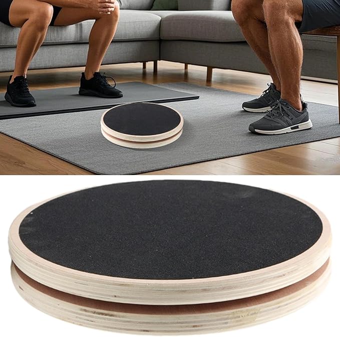 Waist Training Board, Wooden Waist Whisper Anti Slip, 40cm Exercise Equipment for Home Use, Body Trainer Rotating Fitness Gear, Workout Accessory with Function Design, Twist Board for Arms Trims