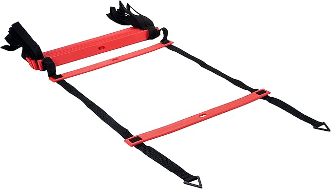 Pure2Improve Unisex's Pro Agility Ladder, Black/White, One Size