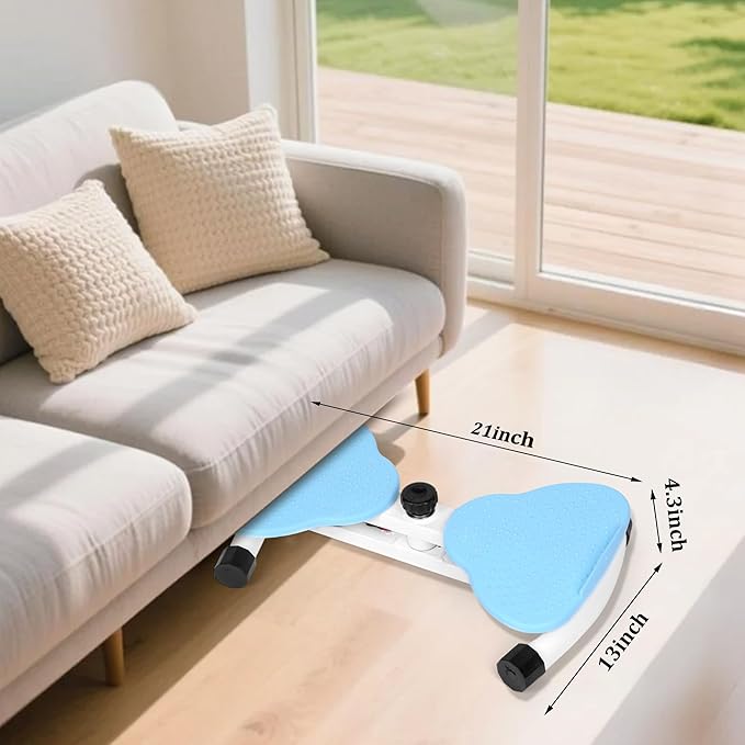 Waist Twister Machine Exercise, Ab Twister Board for Slim Waist and Core Ab Exercise, Noiseless Ab Machine with 300 lbs Weight Capacity, Home Gym Workout Equipment for Women Men