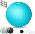 HAPBEAR Exercise Ball (22''/26''/30'') - Anti-Burst Slip-Resistant Yoga/Pilates Ball for Core Training & Posture Improvement, Home Gym/Rehab/Pregnancy Ball, Quick Pump & 3 Resistance Bands Included