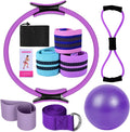 Yoga Sets for Women Pilates At Home Equipment Pilates Magic Ring oty Bands for Working Out Glutes Yoga Ball 25cm Figu 8 sistance Band Yoga Bands for Sttching
