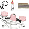 Mini Steppers for Exercise at Home, Rock Stepper Machine Side to Side, Portable Lateral Rocking Stepper with Resistance Bands, Low-Impact Home Workout Machine 330lbs Capacity, Stair Stepper Machine