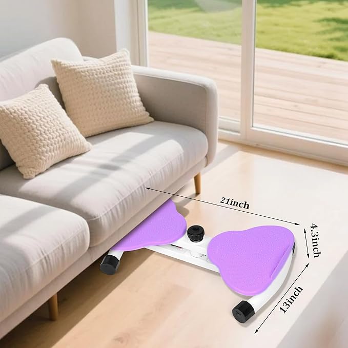 Waist Twister Machine Exercise, Ab Twister Board for Slim Waist and Core Ab Exercise, Noiseless Ab Machine with 300 lbs Weight Capacity, Home Gym Workout Equipment for Women Men