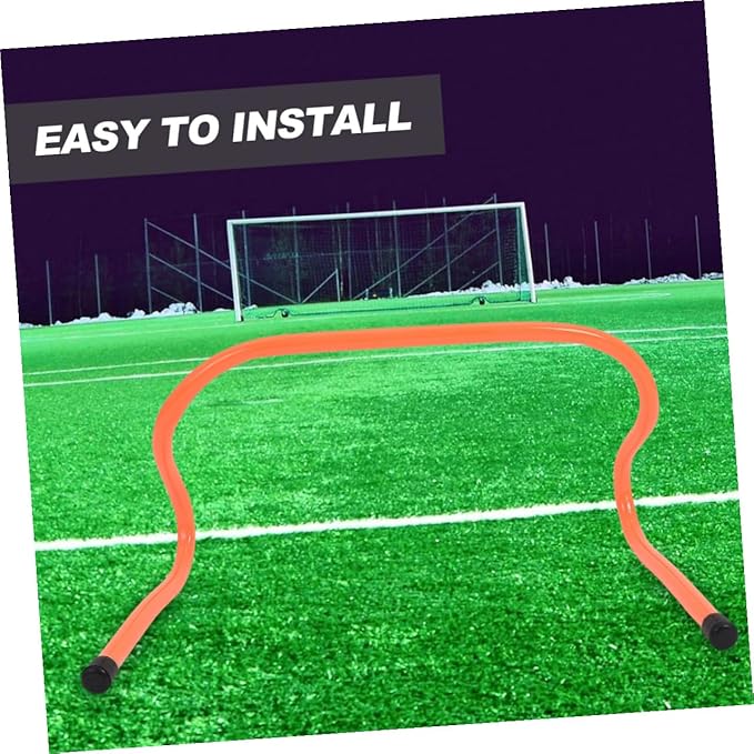 GALPADA 4pcs Speed Hurdles Set 15cm Plastic Agility Track Hurdles for Football Basketball Training Youth Sports Conditioning Equipment