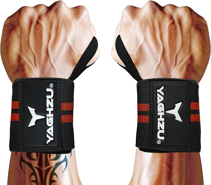 Wrist Wraps Weightlifting - Premium Quality Wrist Straps for Weightlifting,18 inch Weight Lifting Wrist Wraps, Heavy Duty Gym Wrist Wraps with Thumb Loop, Adjustable Wrist Support Wrist Strap