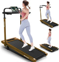 ANCHEER Treadmill with 12%/15% Incline, Folding Walking Pad with Handle Bar, 320-450lb Capacity Under Desk Foldable 3.5HP Treadmills for Home/Office/Gym,Installation-Free