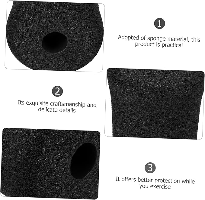 2pcs Foam Roller Pad Replacement for Gym Equipment Ab Training Sleeve for Leg Extension Machines Comfortable and Secure Fit for Enhanced Workouts