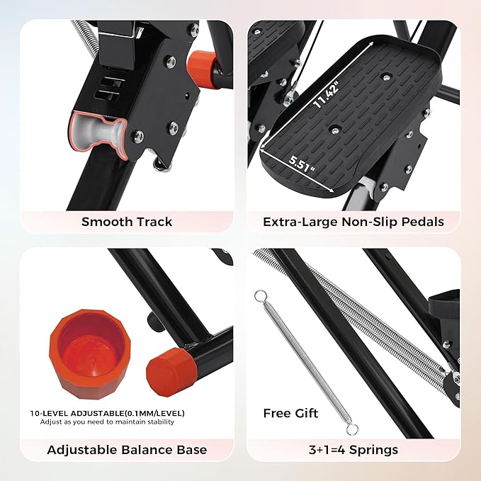 Stair Stepper for Home,Compact Folding Cardio Stair Climber for Full-Body Workout,Perfect for Women Men