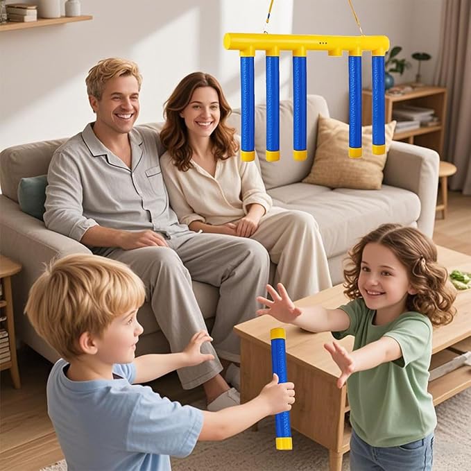 Reflex Challenge Game - Drop Sticks, Hand Eye Coordination, Reaction Training, 3 Adjustable Speeds, Upgrade Remote Control(B)