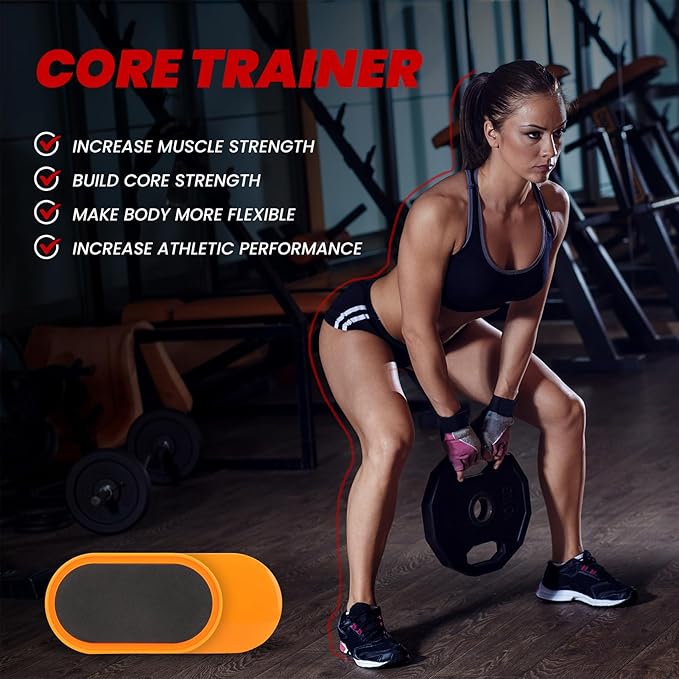 2Pcs Fitness Sliders Yoga Sliding Disks Exercise Sliders Carpet Fitness Disc Training Slider for Working Out, Exercise Sliding Plates for Abdominal Core Strength Training