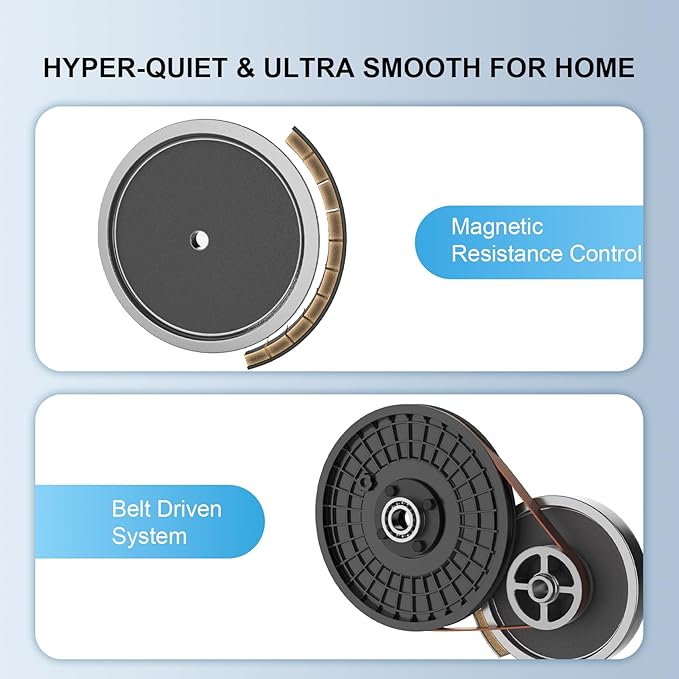 Elliptical Training Machines,Elliptical Exercise Machine for Home with Hyper-Quiet Magnetic Driving System, Elliptical Trainer/330 LBS Loading Capacity