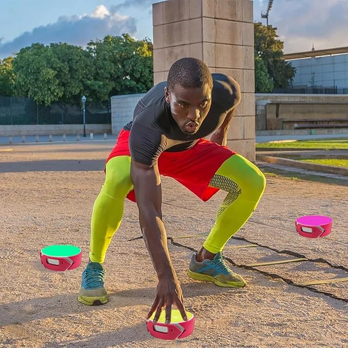 4Pcs Reaction Training Lights Test Agility Response Equipment Portable Agility Training Supplies for Basketball Soccer(4PCS)