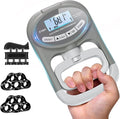 Grip Strength Tester Hand Dynamometer - Grip Strength Trainer Electronic Hand Gripper Strengthener Wrist Exerciser Meter Digital Training Gauge 265 Lbs / 120 Kgs for Sport School Home Use