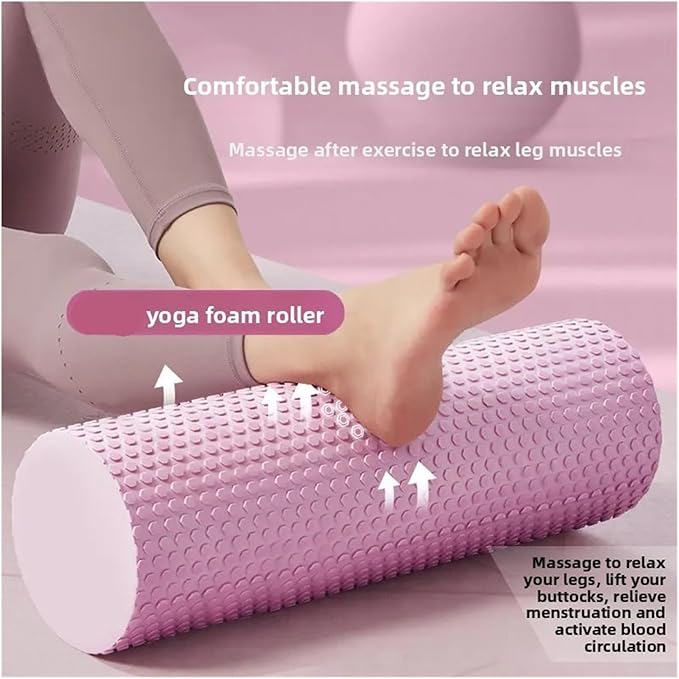 Yoga Foam Roller High Density For Pilates Yoga Muscle Massage And Fitness Sizes 30cm Diameter 10CM Unisex