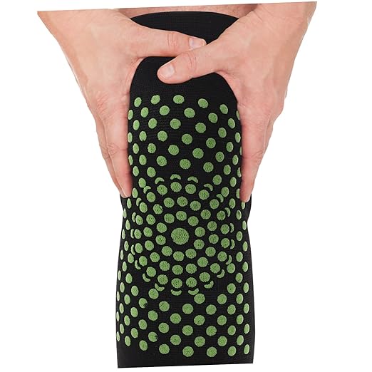PartyKindom 4pcs Self-heating Knee Support Sleeves Thermal Compression Wraps for Joint Pain Relief Breathable Design for Sports Everyday Use for Arthritis Cold Weather
