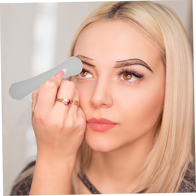 FRCOLOR Stainless Steel Eyelid Shield for Salon Use Eyeliner Washing Guard Sturdy Eyelid Protection Plate
