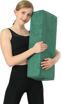 Aozora Yoga Bolster Pillow for Restorative Support & Meditation, Carry Handle & Strap Included, 8-Feet Length