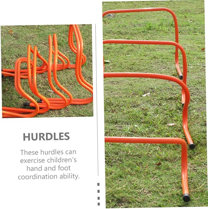 Homoyoyo 2pcs Plastic Training Hurdles 15cm Wear-Resistant Speed and Agility Hurdles for Youth Soccer Football Fitness Drills