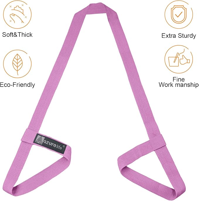 [MAT NOT Included] Yoga Mat Sling, Yoga Mat Straps for Carrying, Easy-Cinch Yoga Mat Holder Strap