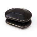 Master Massage 2-Piece Large Contoured Hot Stone Set – Three-Quarter Round Basalt Lava Rocks for Deep Tissue, Trigger Point & Acupressure Therapy – Professional Massage Tools