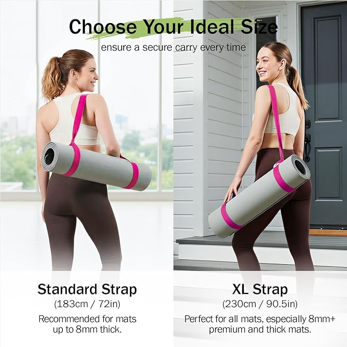 Slim Panda Yoga Mat Straps for Carrying, Adjustable Yoga Mat Carrier Sling Fits All Mats(Mat Not Included)