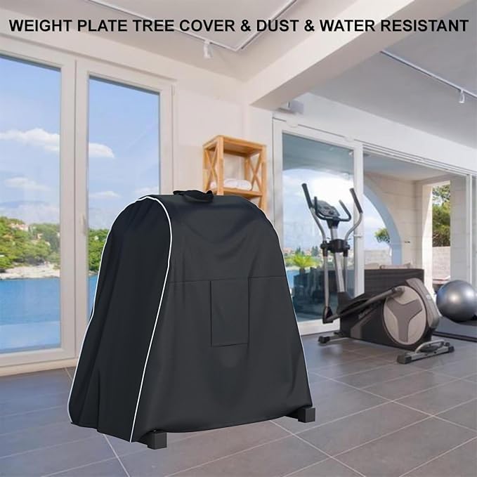 Strength Training Plate Tree Cover, Barbell Weight Rack Cover, For Home Gym CAP Triangle Barbell Weight Rack, Strength Training Tree Weight Plate Rack (Cover Only)