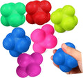 6 Pcs Hexagonal Reaction Balls Agility Training Equipment for Goalkeepers TPR Material Indoor Sports Exercise Reflex Training Fitness Reaction Balls