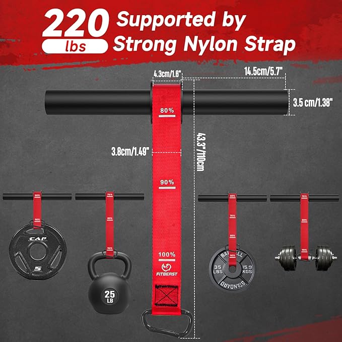 FitBeast Wrist Roller Forearm Trainer, Adjustable Strap Forearm Blaster for Grip Strength & Wrist Workouts