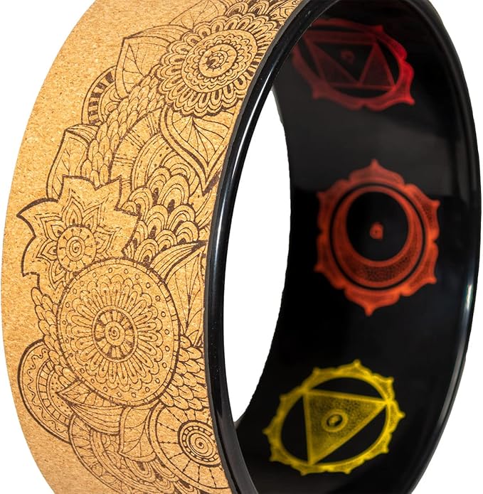 Enlighten Yoga Wheel - Great for Adding Active Strength and Flexibility to Your Exercise and Yoga Practice