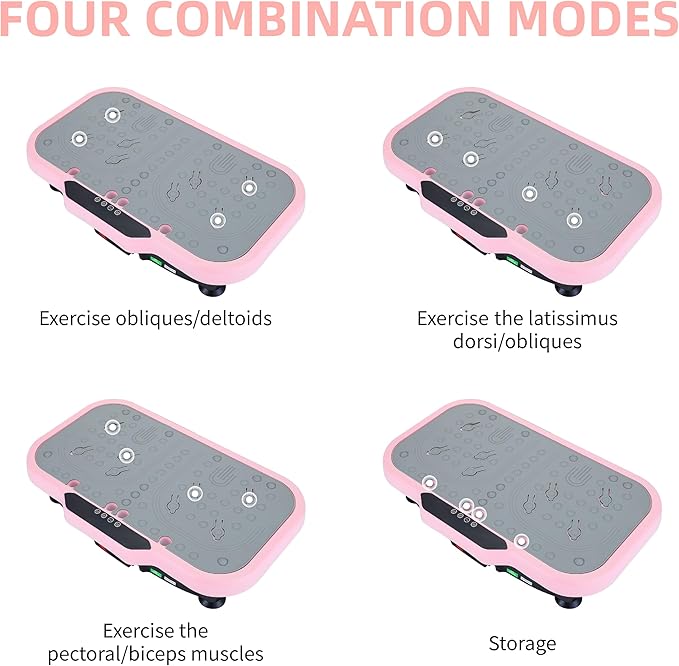 Silent Vibration Platform Crazy Fitness Massage 10-Frequency Weight Loss & Fat Burner Body Shaking Machine for Unisex