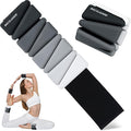 Ankle Weights for Women Wrist Weights Set of 2 (1 lb/2 lb Each) Adjustable Arm Leg Weight for Womens Men Suitable for Walking Swimming Running Pilates Yoga Gym