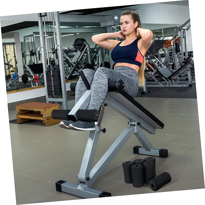 6pcs Foam Leg Roller Pads Replacement for Gym Equipment Fit for Leg Extension Machines Comfortable and Easy to Clean for Home Fitness Training