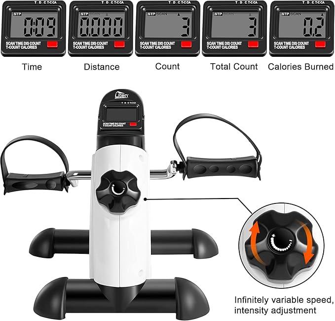 Mini Exercise Bike, Uten Under Desk Bike Pedal Exerciser, Peddler Exerciser