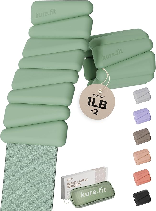 Sage Pilates Kit 1lb Weighted Bangles 2to5lb Dumbbell Bundle