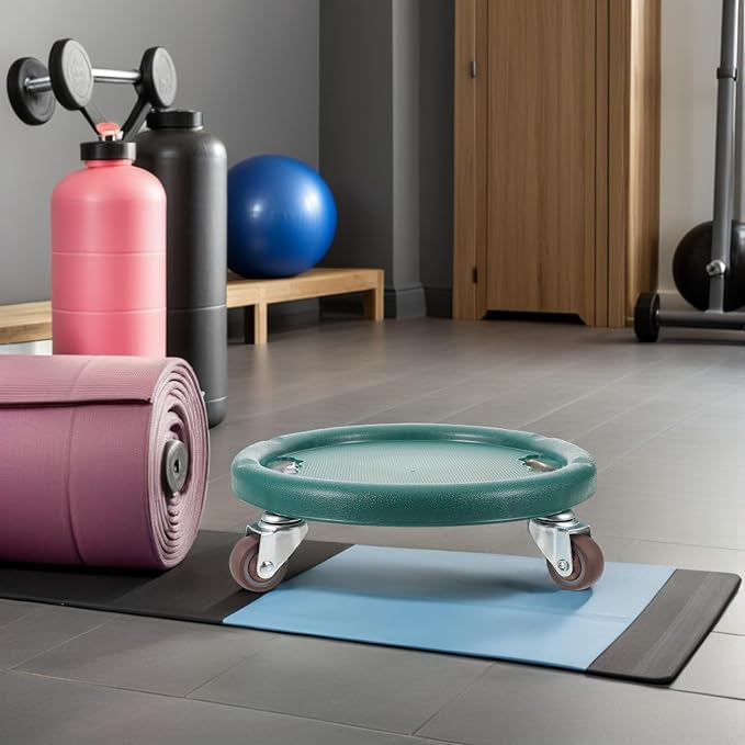 FAVOMOTO Ab Roller Wheel Four-wheel Abdominal Exercise Roller with Silent Glide Core Strength Training Fitness Ab Board for Home Workout and Gym Use