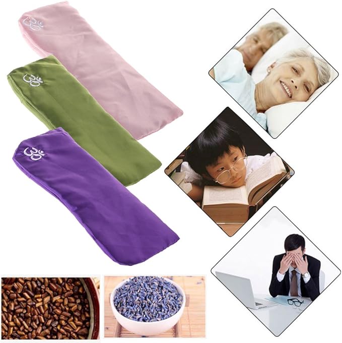 Yoga Eye Pillow Silk Cassia Lavender Relaxation