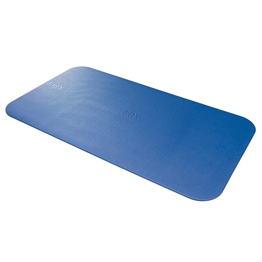 AIREX Corona 200 Premium Exercise Mat for Yoga, Physical Therapy, Rehabilitation, Balance & Stability Exercises, Pilates, Aerobics 78" x 39", Blue