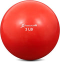 ProsourceFit Weighted Toning Exercise Balls for Pilates, Yoga, Strength Training and Physical Therapy, 2 lb to 8 lb, Color Coded