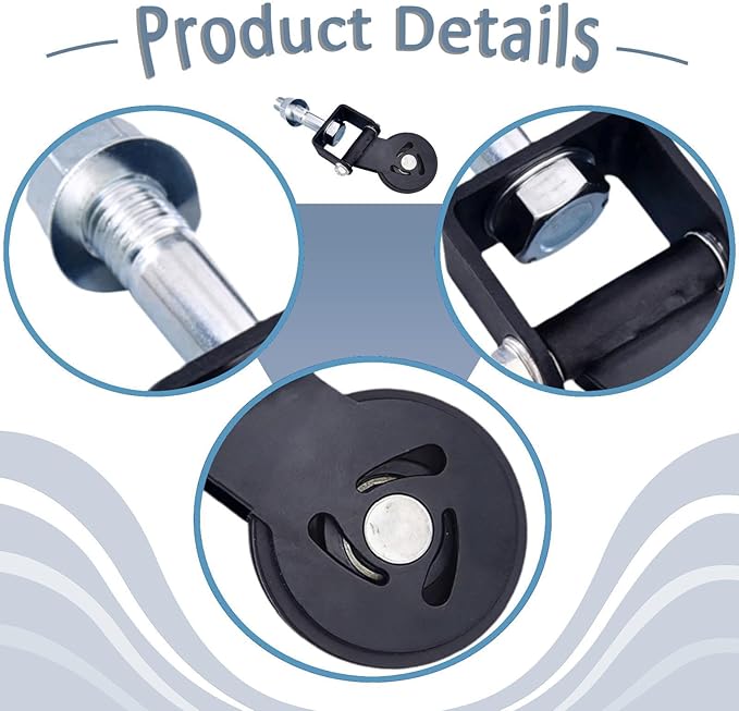 Gym Pulley Squat Rack Mounted Equipment Heavy Duty Fixed Pulley Wheel Attachment for Strength Training Exercise Home Workout