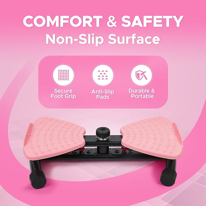 Waist Twister Machine – Waist Sculptor & Twist Exercise Machine for Abs Workout | Noiseless Ab Twister Board, Waist Twist Machine | Heavy-Capacity Anti-Slip Twist Board with Storage Bag