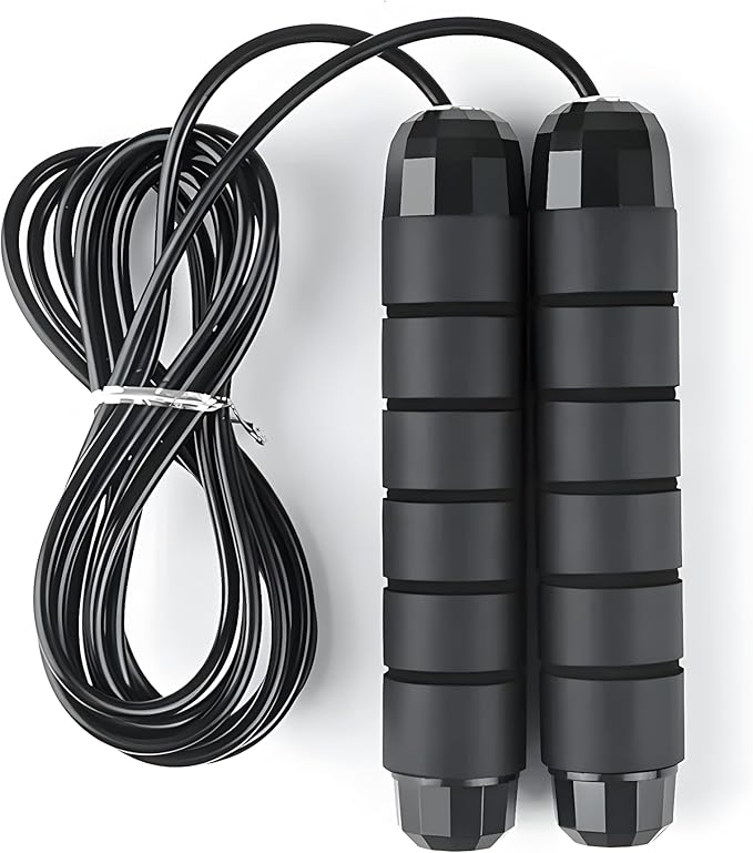 Jump Rope - Tangle-Free Rapid Speed with Ball Bearings -jump Rope for Men, Women, Kids and Adults – Home Exercise and Slim Body Adjustable Speed Jump Ropes for Fitness at Home Gym Workout