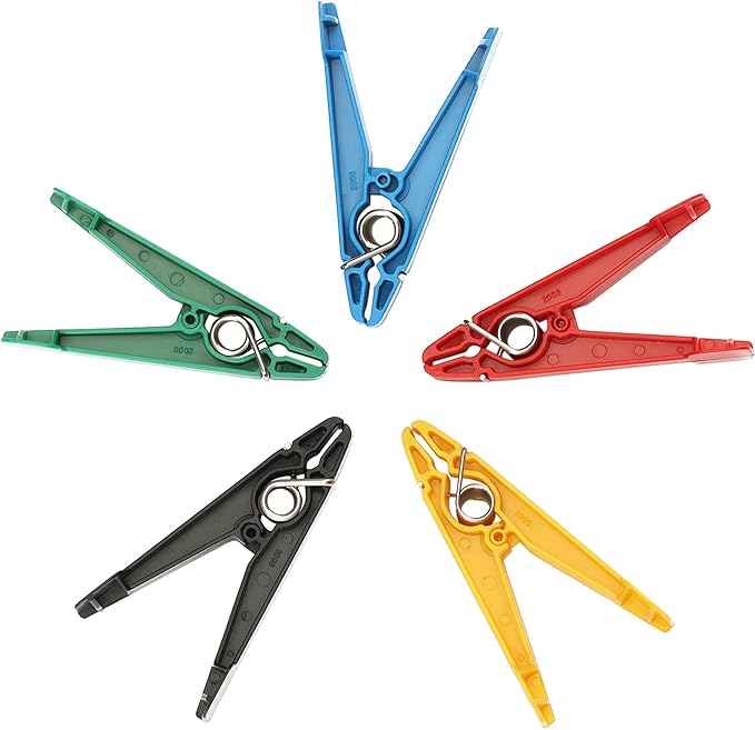 Graded Pinch Pin Exerciser,Finger Exerciser & Hand Therapy Equipment for Recovery from Injuries & Surgery,Rehab Pinch Clips for Conditioning,Grip Strength Trainer,Variety Pack of 5